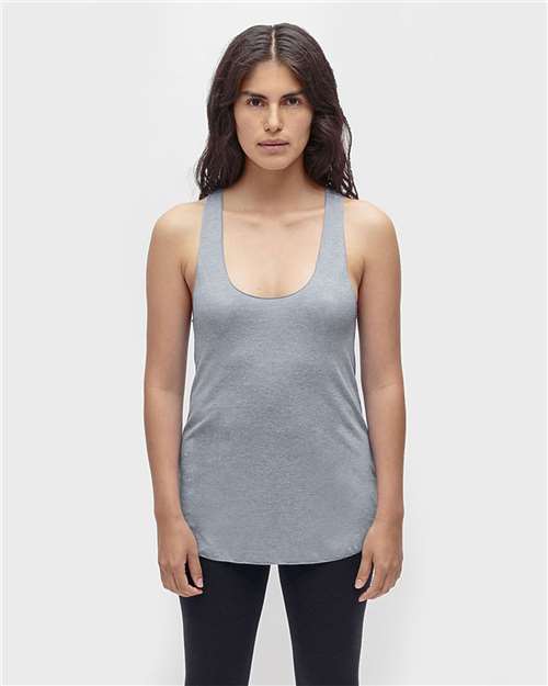 Load image into Gallery viewer, Los Angeles Apparel TR3008 Women's USA-Made Triblend Racerback Tank Top - Athletic Grey
