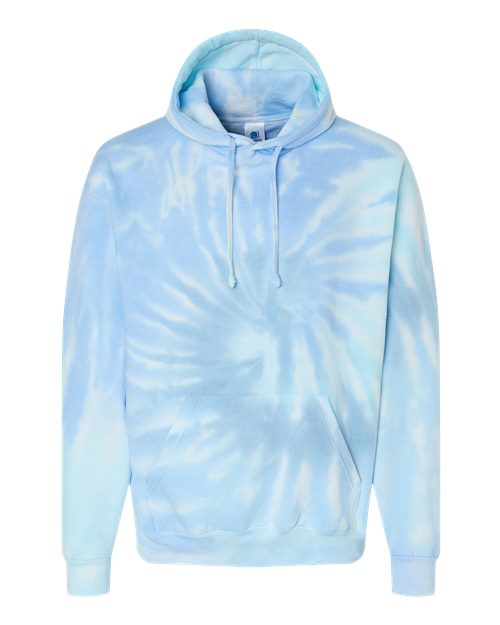 Colortone 8777 Unisex Tie-Dyed Hooded Sweatshirt - Lagoon