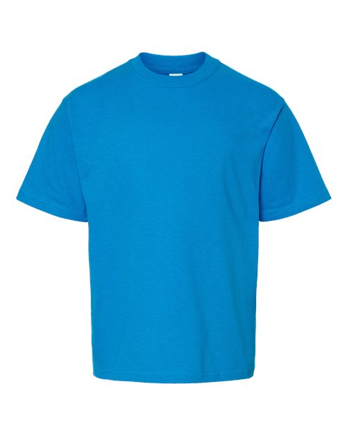 M&O 4850 Youth Gold Soft Touch T-Shirt - Turquoise