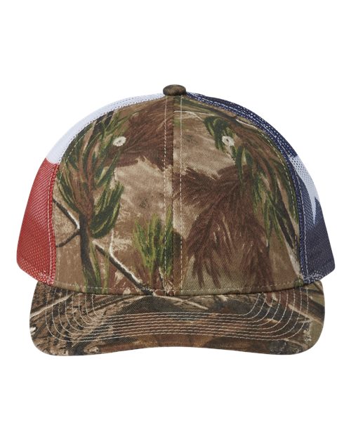 Kati S700M Printed Mesh Trucker Cap - All Purpose/ Texas Flag