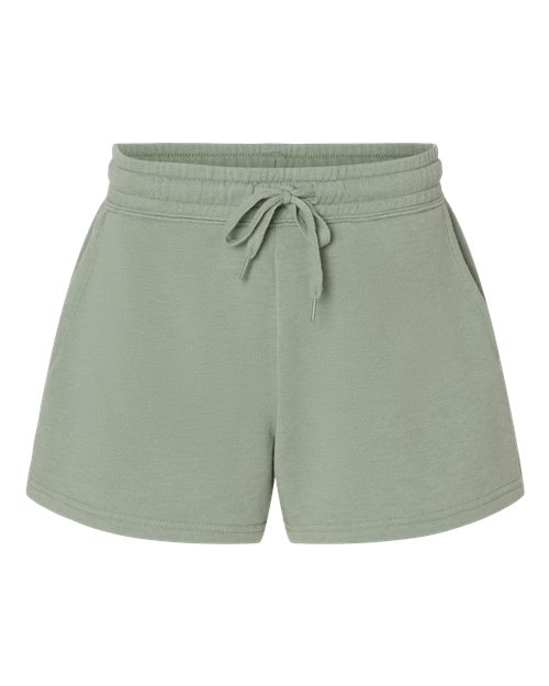 Load image into Gallery viewer, Independent Trading Co. PRM20SRT Women’s Lightweight California Wave Wash Fleece Shorts - Sage
