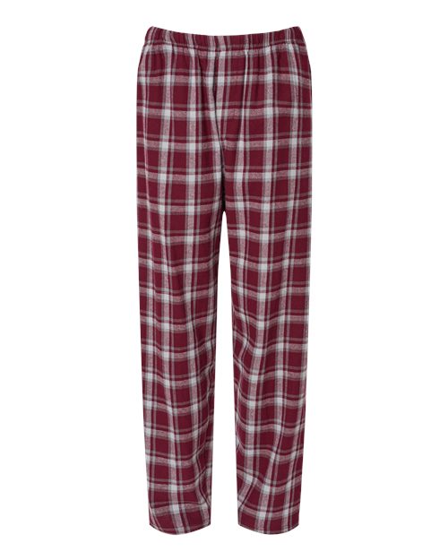 Boxercraft BM6624 Men's Harley Flannel Pants - Heritage Maroon Plaid