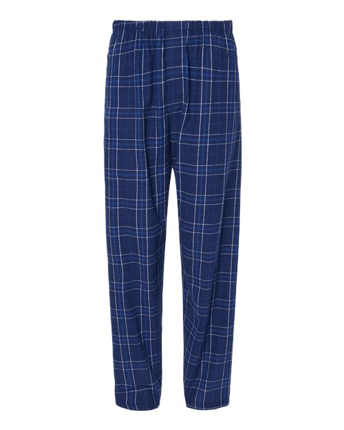Boxercraft BM6624 Men's Harley Flannel Pants - Navy Field Day Plaid