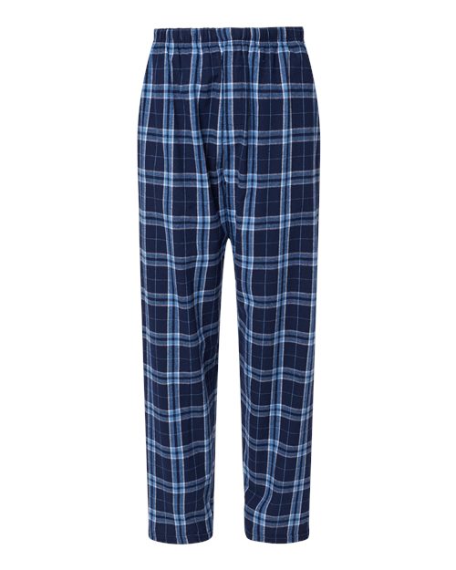 Load image into Gallery viewer, Boxercraft BM6624 Men's Harley Flannel Pants - Navy/ Columbia Plaid
