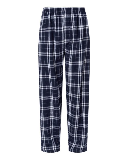 Boxercraft BM6624 Men's Harley Flannel Pants - Navy/ Silver Plaid