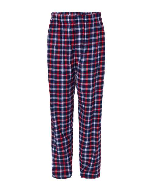 Boxercraft BM6624 Men's Harley Flannel Pants - Red Blue Plaid