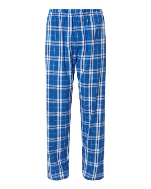 Boxercraft BM6624 Men's Harley Flannel Pants - Royal/ Silver Plaid