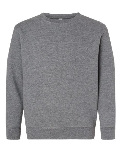 Load image into Gallery viewer, LAT 2225 Youth Crewneck Sweatshirt - Granite Heather
