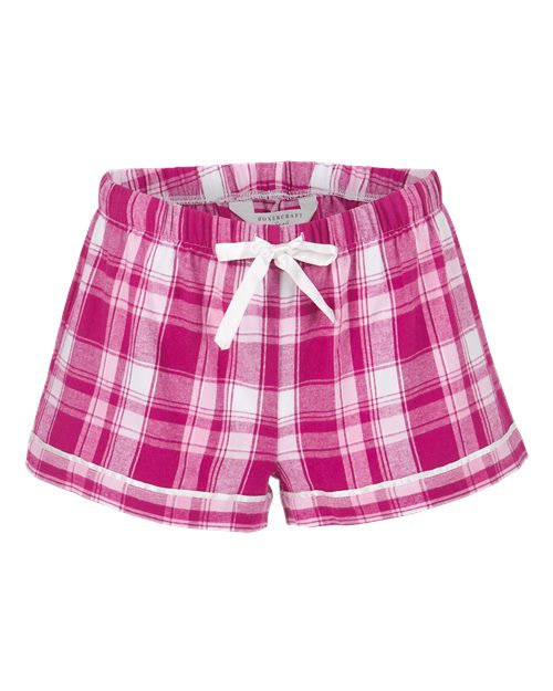 Load image into Gallery viewer, Boxercraft BW6501 Women's Flannel Shorts - Orchid Sophia Plaid
