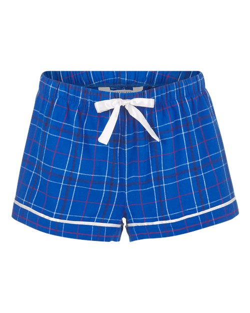 Load image into Gallery viewer, Boxercraft BW6501 Women's Flannel Shorts - Royal Field Day Plaid
