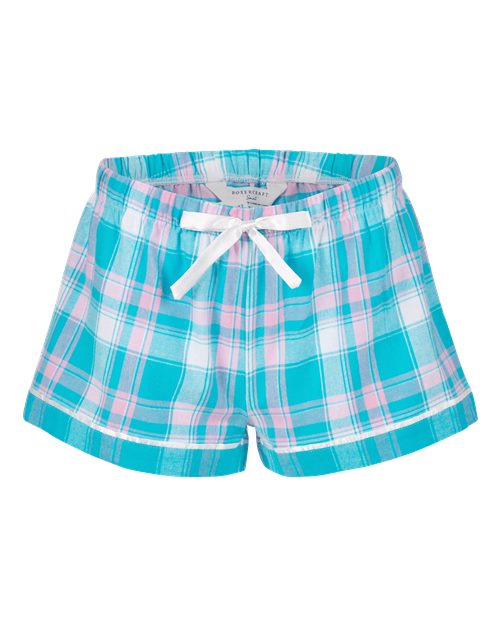 Load image into Gallery viewer, Boxercraft BW6501 Women's Flannel Shorts - Teal Sophia Plaid
