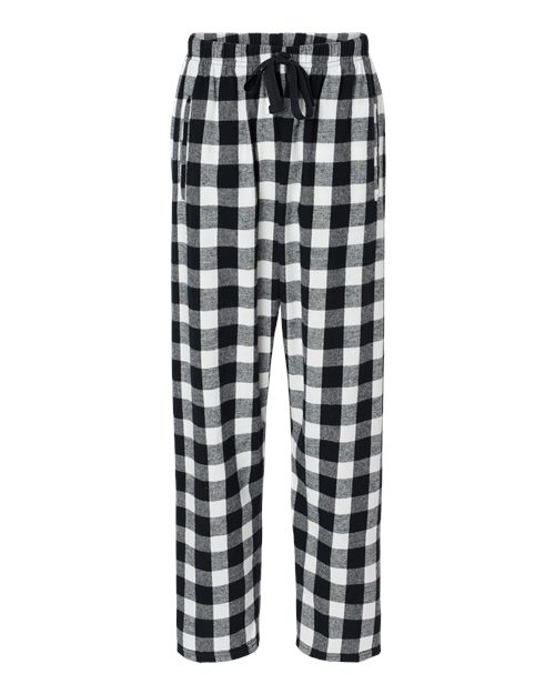 Boxercraft BW6620 Women's Haley Flannel Pants - Black/ White Buffalo Plaid