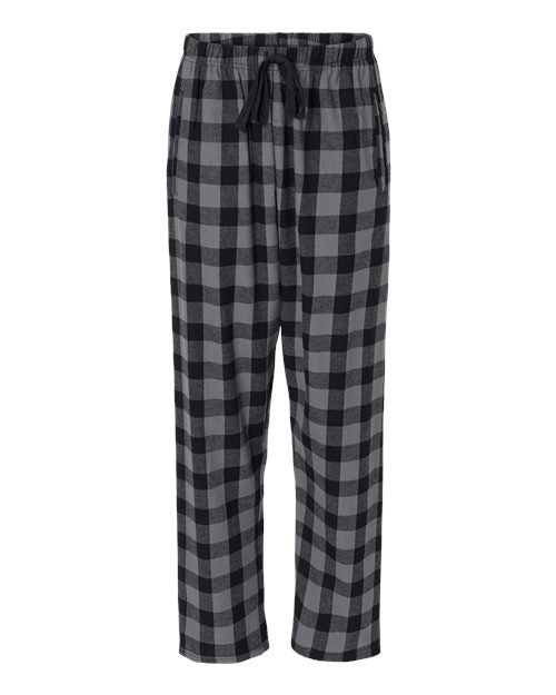 Boxercraft BW6620 Women's Haley Flannel Pants - Charcoal/ Black Buffalo