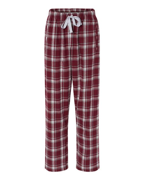 Boxercraft BW6620 Women's Haley Flannel Pants - Heritage Maroon Plaid