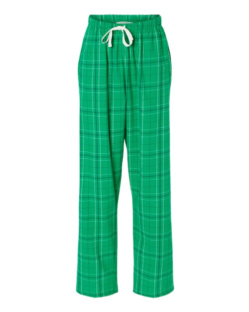 Load image into Gallery viewer, Boxercraft BW6620 Women's Haley Flannel Pants - Kelly Field Day Plaid
