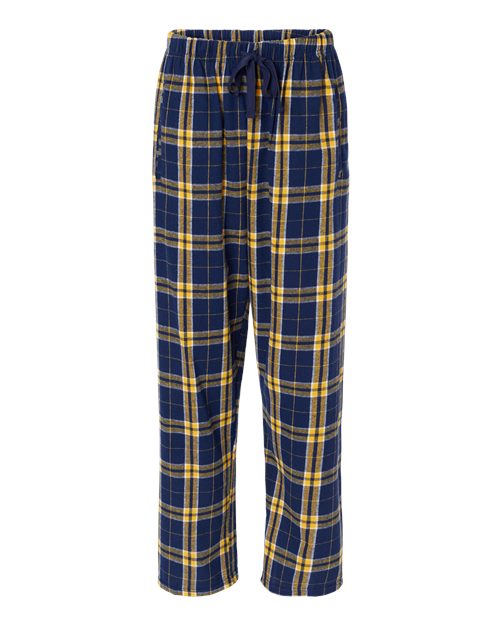 Boxercraft BW6620 Women's Haley Flannel Pants - Navy/ Gold