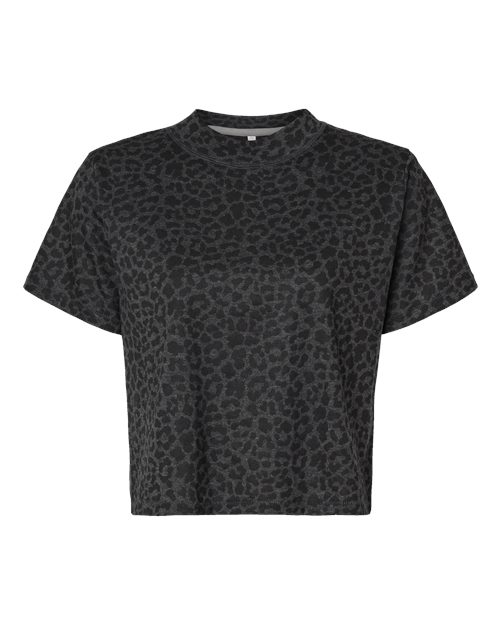 Load image into Gallery viewer, LAT 3518 Women's Boxy Tee - Black Leopard
