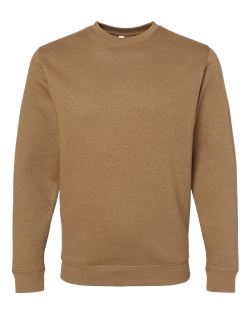 LAT 6925 Unisex Elevated Fleece Crewneck Sweatshirt - Coyote Brown