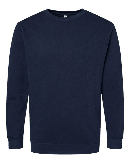 LAT 6925 Unisex Elevated Fleece Crewneck Sweatshirt - Navy