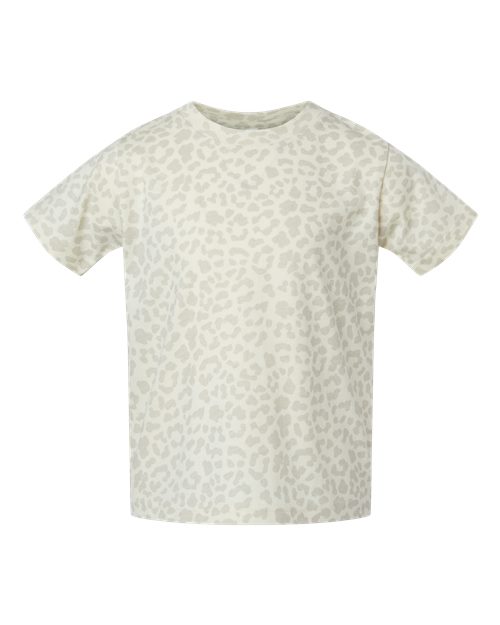 Toddler Fine Jersey Tee - Natural Leopard