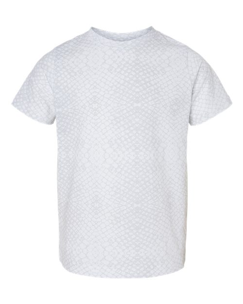 Toddler Fine Jersey Tee - White Reptile