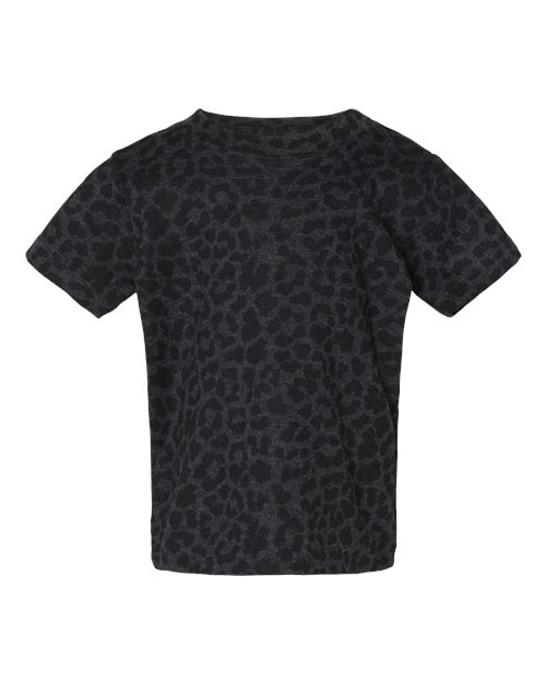Infant Fine Jersey Tee - Black Leopard