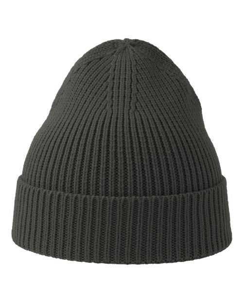 Atlantis Headwear ANDY Sustainable Fine Rib Cuffed Beanie - Dark Grey