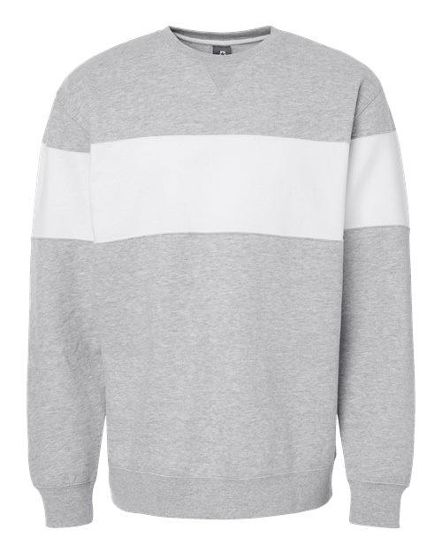 J. America 8646 Unisex Varsity Fleece Crewneck Sweatshirt - Oxford