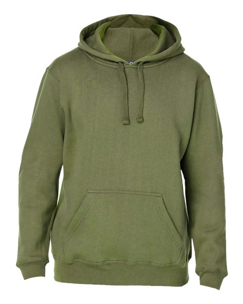 J. America 8824 Men's Premium Hooded Sweatshirt - Military Green