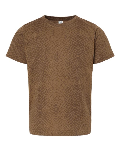Toddler Fine Jersey Tee - Brown Reptile