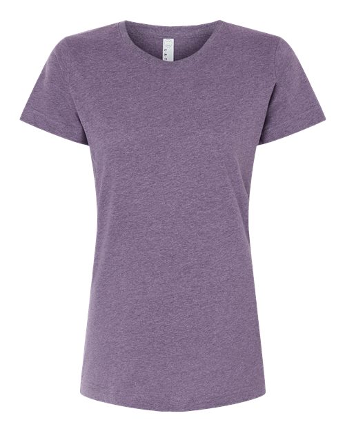 LAT 3516 Women's Fine Jersey Tee - Wisteria Blackout