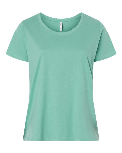 Load image into Gallery viewer, LAT 3816 Women's Curvy Collection Fine Jersey Tee - Saltwater
