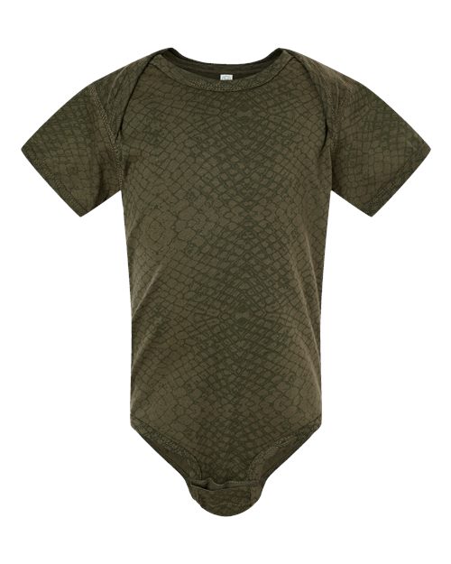 Infant Fine Jersey Bodysuit - Green Reptile