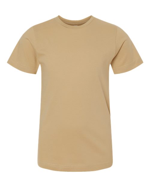 LAT 6101 Youth Fine Jersey Tee - Latte