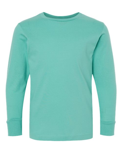 Load image into Gallery viewer, LAT 6201 Youth Fine Jersey Long Sleeve Tee - Saltwater
