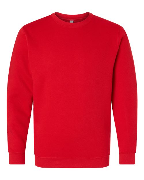 LAT 6925 Unisex Elevated Fleece Crewneck Sweatshirt - Red