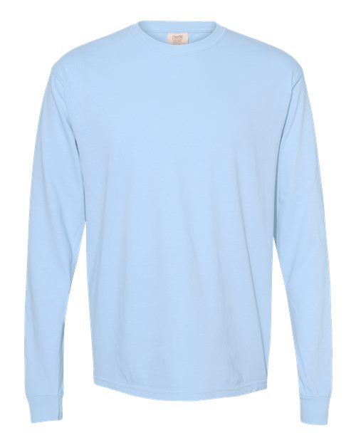 Load image into Gallery viewer, Unisex Garment-Dyed Heavyweight Long Sleeve T-Shirt - Hydrangea
