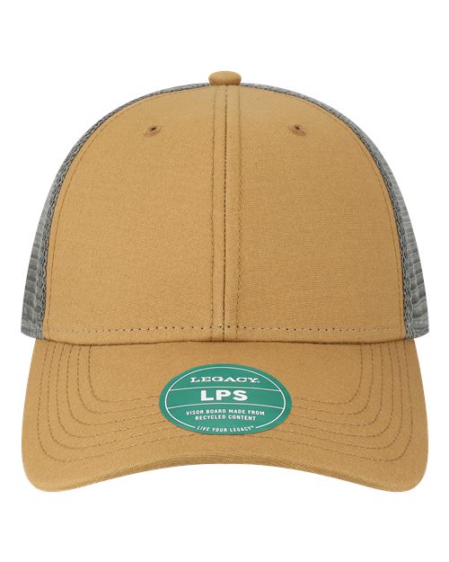 Load image into Gallery viewer, LEGACY LPS Lo-Pro Snapback Trucker Cap - Caramel/ Dark Grey
