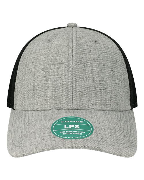 LEGACY LPS Lo-Pro Snapback Trucker Cap - Heather Grey/ Black