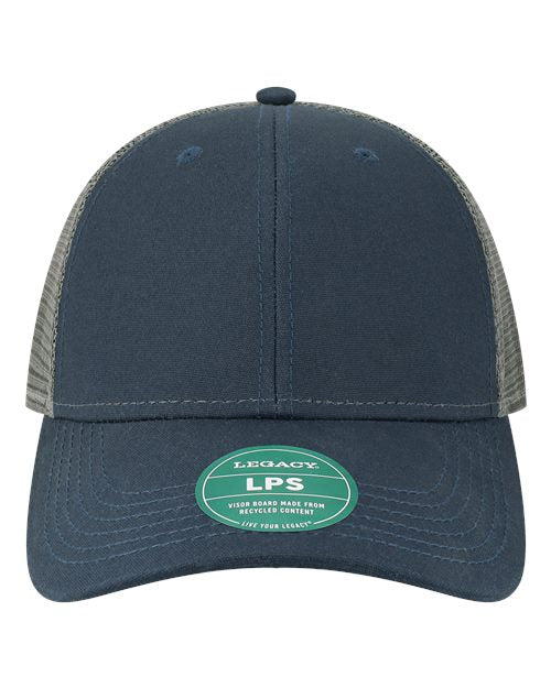 Load image into Gallery viewer, LEGACY LPS Lo-Pro Snapback Trucker Cap - Navy/ Dark Grey
