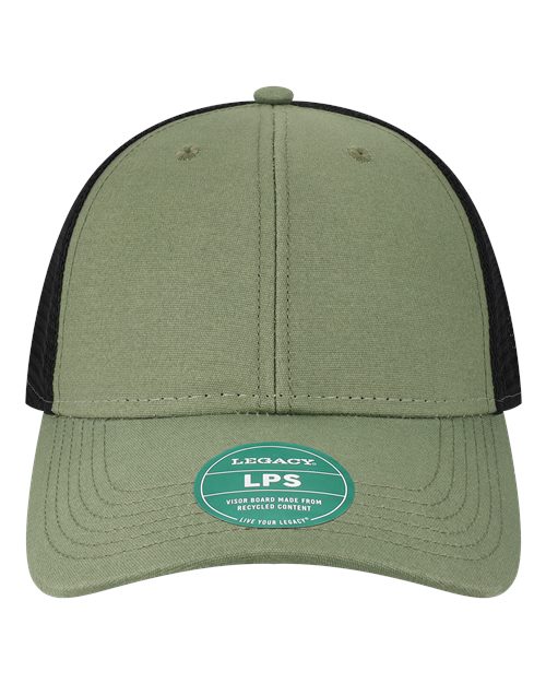 Load image into Gallery viewer, LEGACY LPS Lo-Pro Snapback Trucker Cap - Olive/ Black
