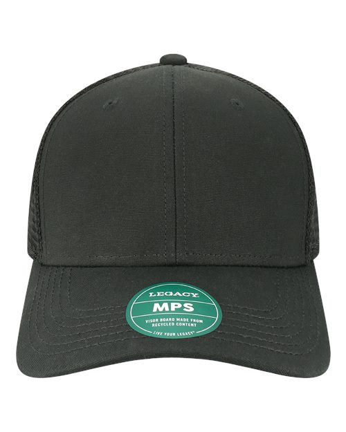 LEGACY MPS Mid-Pro Snapback Trucker Cap - Black/ Black
