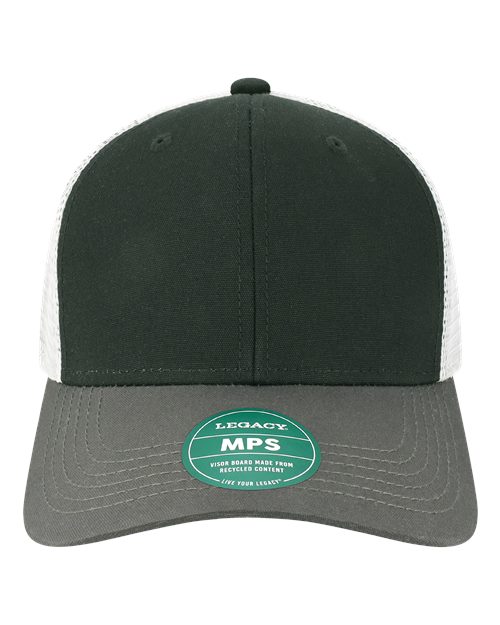 LEGACY MPS Mid-Pro Snapback Trucker Cap - Black/ Dark Grey/ Silver