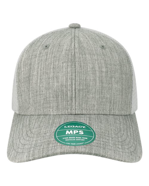 LEGACY MPS Mid-Pro Snapback Trucker Cap - Melange Grey/ White
