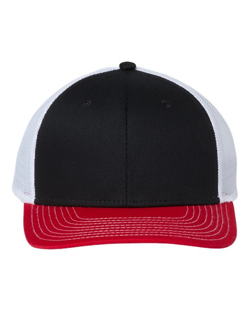 The Game GB452E Everyday Trucker Cap - Black/ Red/ White