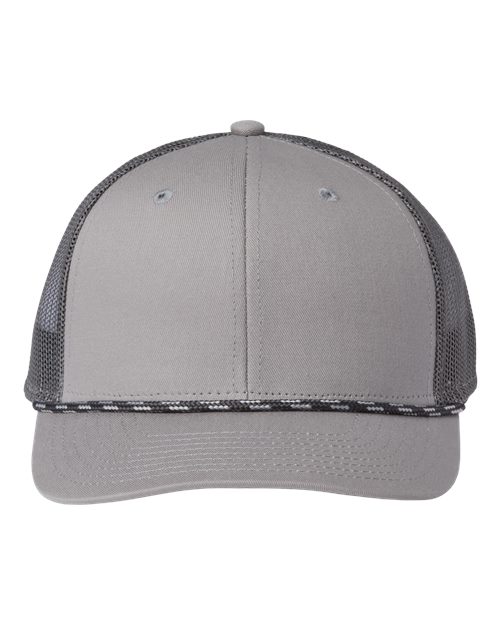 Load image into Gallery viewer, The Game GB452R Everyday Rope Trucker Cap - Light Grey/ Charcoal
