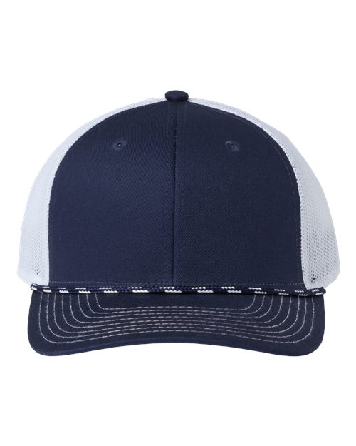 Load image into Gallery viewer, The Game GB452R Everyday Rope Trucker Cap - Navy/ White
