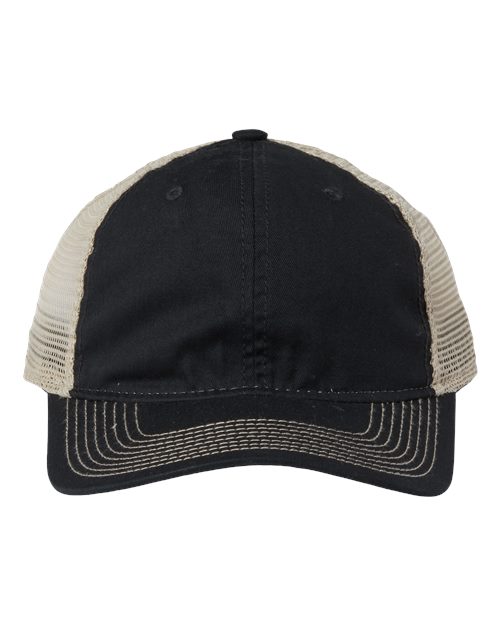 The Game GB880 Soft Trucker Cap - Black/ Khaki