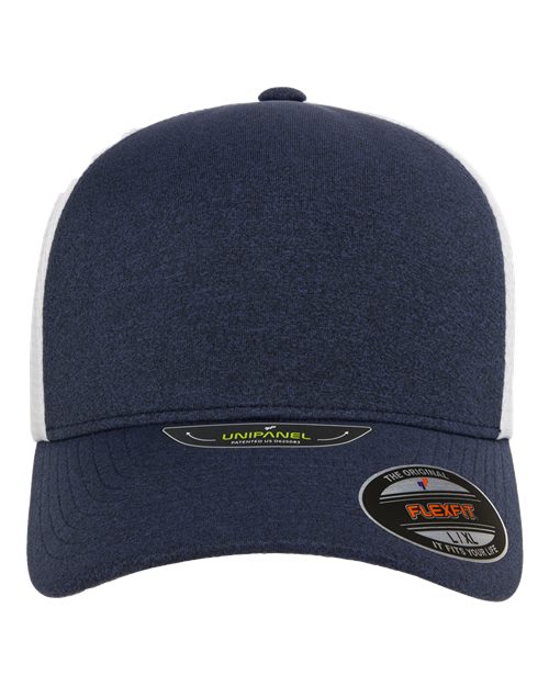 Flexfit 5511UP Unipanel™ Trucker Cap - Melange Navy/ White
