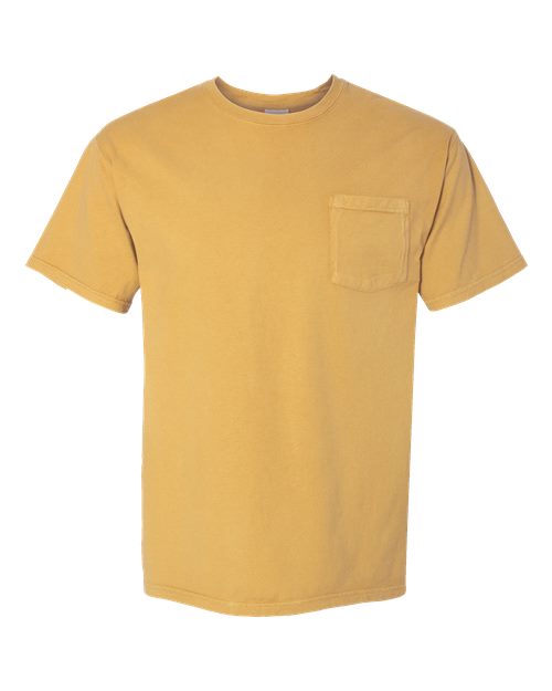 Load image into Gallery viewer, Unisex Garment-Dyed Pocket T-Shirt - Artisan Gold
